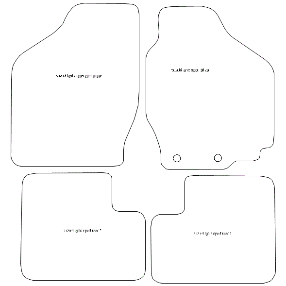 To fit Suzuki Ignis Sport Car Mats 2003 - 2005 & Heel Pad (B) - Picture 5 of 16